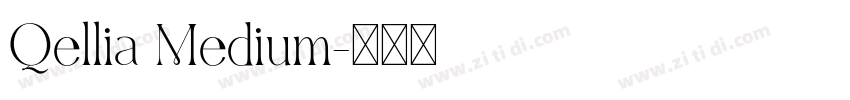Qellia Medium字体转换